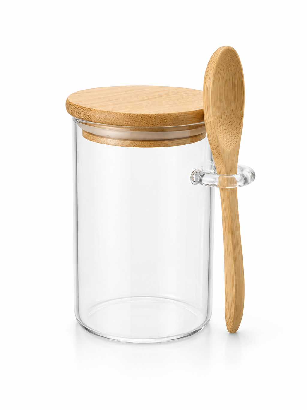 Glass Storage Jar & Spoon