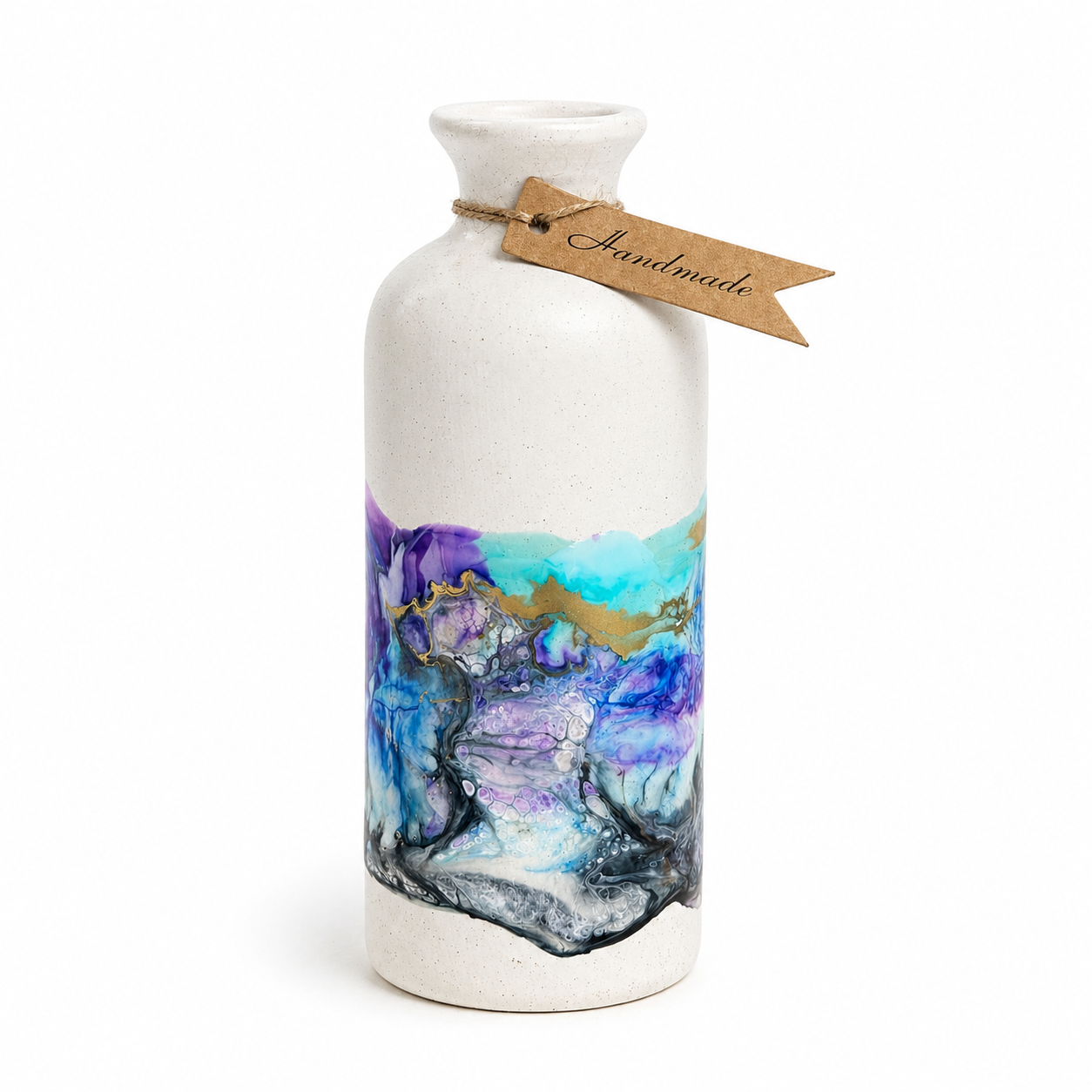 Vase- Ceramic & Resin- Mermaid