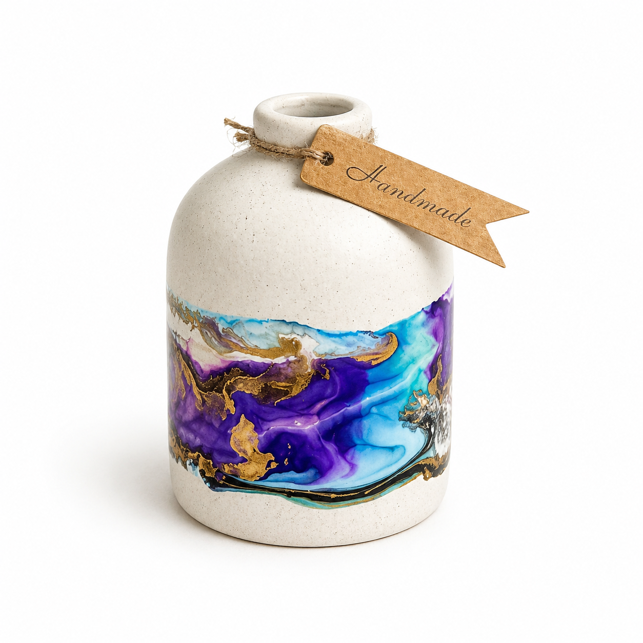 Vase- Ceramic & Resin- Mermaid