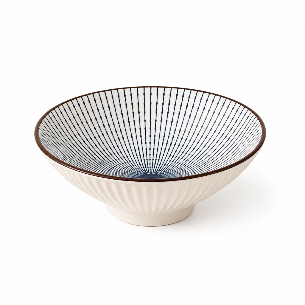 Indigo Line Ceramic Bowl