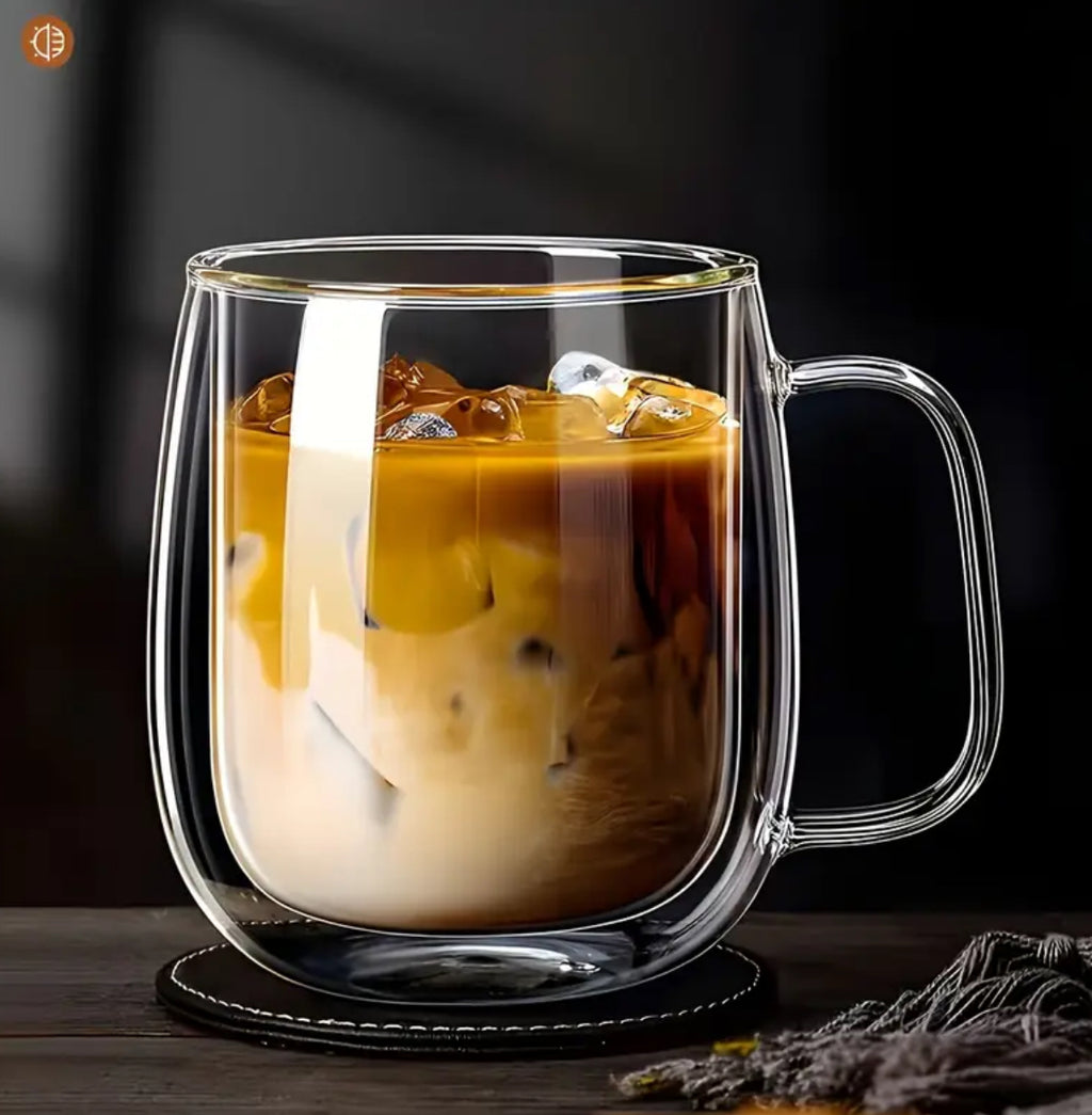 Double-walled Glass Coffee Mug