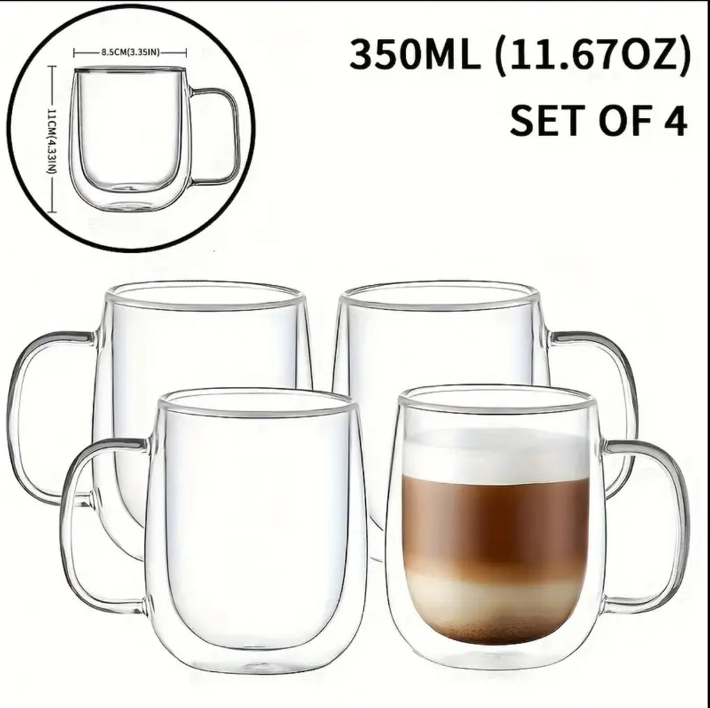 Double-walled Glass Coffee Mug