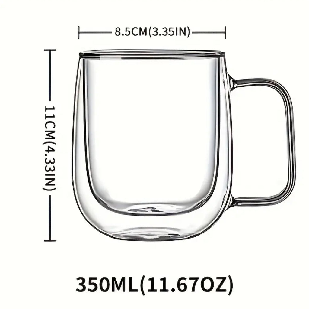Double-walled Glass Coffee Mug
