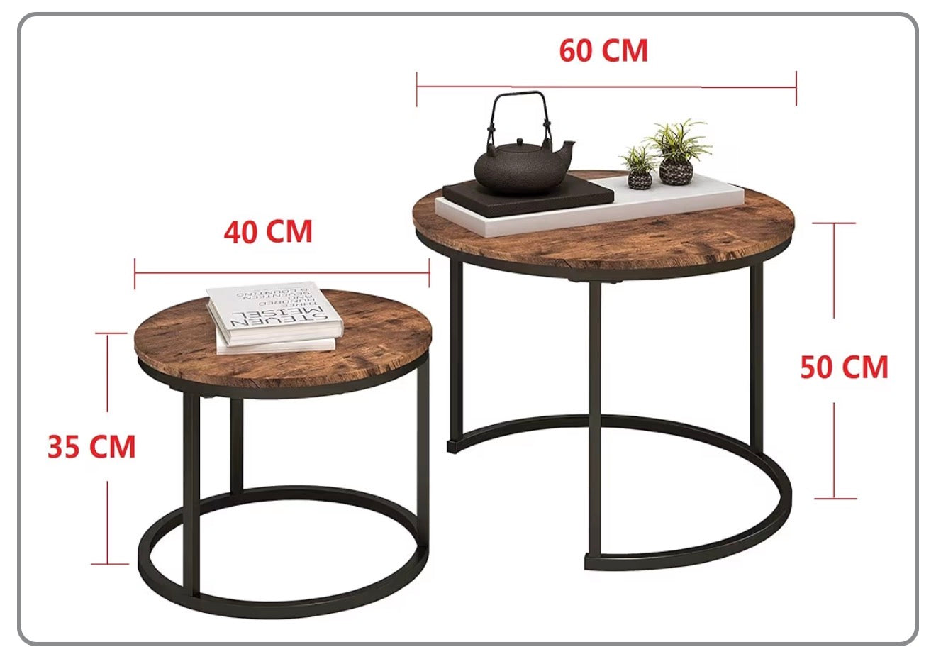 Nest Coffee Table Set - – 2 Pieces