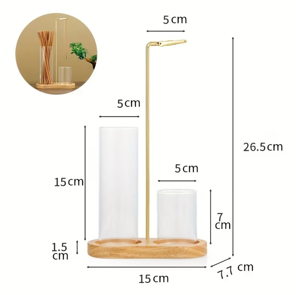 Incense Holder- Glass Cylinder